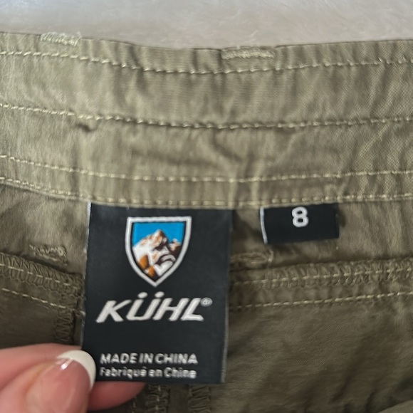 KUHL Women Kontra 6" Inseam Pockets Stretch UPF 50 Outdoor Hiking Shorts 8 Green - Picture 8 of 10